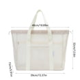 thumbnail image 3 of Travel Storage Bag Large Capacity Draining Storage Bag Dry Wet Separation Beach Bag Mesh Tote Bag, 3 of 6