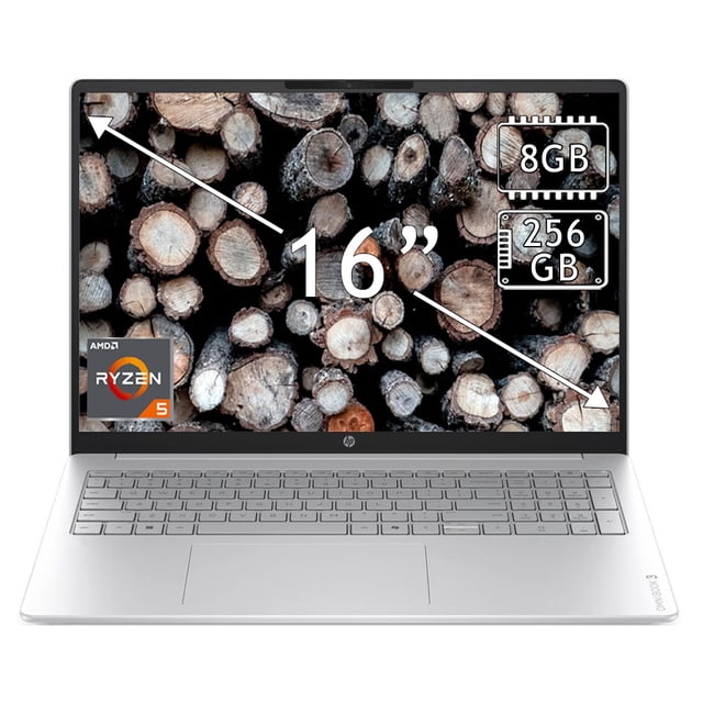 Laptop Hp Omnibook 3 Touch 16" Ryzen 5 8GB 256GB Plata 16-BY0015DX