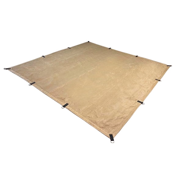 Malla Sombra 2.5x2.5 Metros - Cuadrada Beige - Lonas para Exteriores - Lona para Sombra - Argolla y Bastilla Ultra-Resistente - Protección UV - Fácil Instalación - Malla 2.5x2.5 Beige