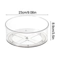 thumbnail image 3 of Ohmyroo Decorative Wood Grain Rotating Tray, Stylish Multi-Purpose Organizer for Countertops, Holds Frequently Used Cooking Oils, Vinegars, and Seasoning Blends, 3 of 6