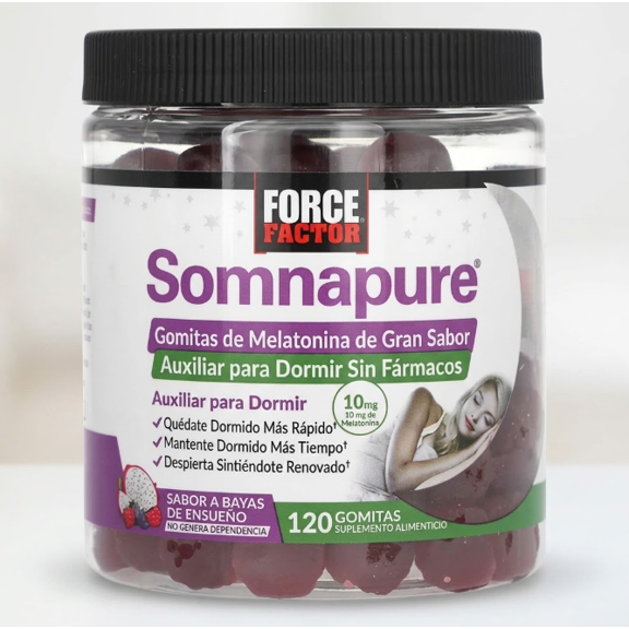FORCE FACTOR  | Gomitas Somnapure Mel | 10 Mg, 120 Gomitas