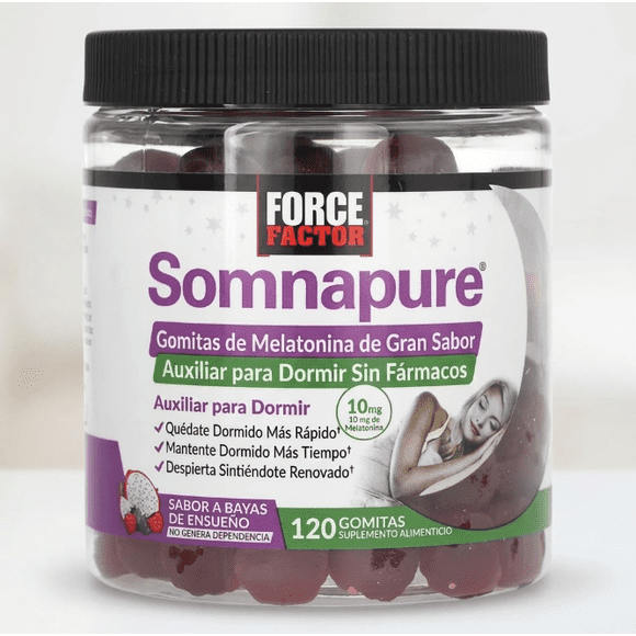FORCE FACTOR  | Gomitas Somnapure Mel | 10 Mg, 120 Gomitas