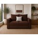 thumbnail image 1 of Love seat EL BAZAR STORE 2 plazas Lino Chocolate Modular Moderno, 1 of 4