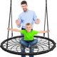 thumbnail image 1 of Columpio para Árbol de 101 cm con Asiento de Red para Niños SereneLife, Adolescentes y Adultos, Tipo Plato, Resistente al Agua, con Cuerda para Colgar, para Interiores y Exteriores, Soporta 272 kg, 1 of 7