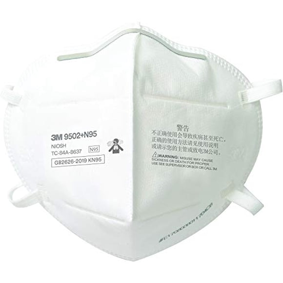 Respirador 3M N95 Particulate 9502+ desechable, paquete de 50