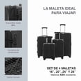 thumbnail image 2 of Set de 4 Maletas ABS Compass  Miami de 16",  20", 24" y 28" Color Negro, 2 of 7