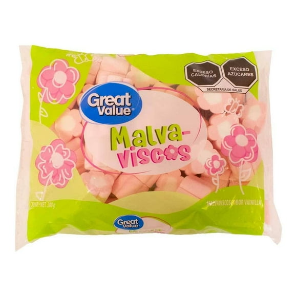 Malvaviscos Great Value sabor vainilla 200 g