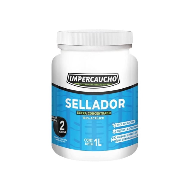 Sellador Impercaucho Extra Concentrado 100% Acrílico 1 Litro