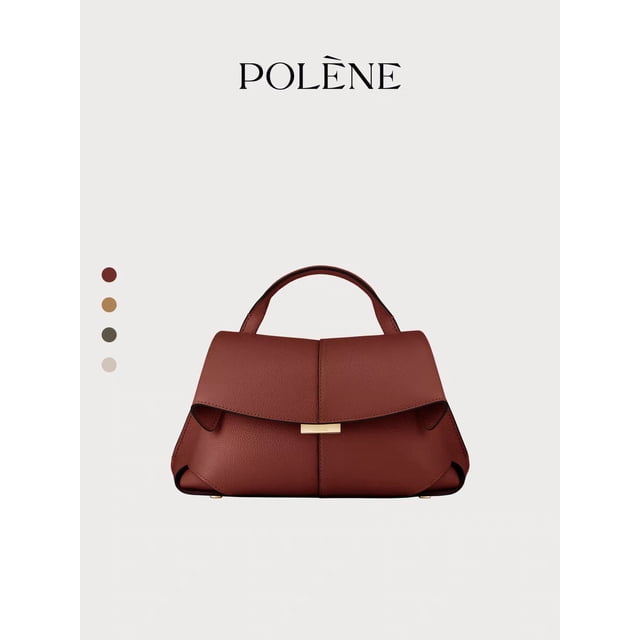 Smile Bag: Bolso bandolera plisado de alta gama en color terracota + caja de regalo