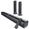 thumbnail image 1 of Sound Bar para TV, Barra de Sonido de 100W Altavoces para TV con 4 Controladores, Cine en Casa de 2.2 ch con Subwoofer 3D Envolvente Boost, Barra de Sonido para TV/PC/juegos/proyectores, Bluetooth,, 1 of 6