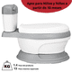 thumbnail image 5 of Baño Entrenador para Niños con Asiento Acolchado Antideslizante Diseño Realista - Gris, 5 of 6