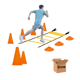thumbnail image 1 of Entrenamiento De Fútbol Bloosom  12 Tableros + 12 Conos + 1 Escalera anaranjado, 1 of 5