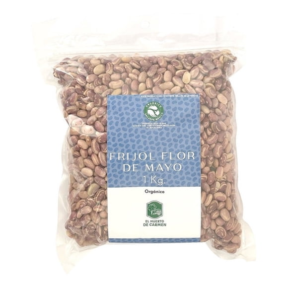 Frijol Flor De Mayo Orgánico 1 Kg Huerto De Carmen Agroecolo Original