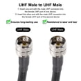 thumbnail image 4 of Cable coaxial UHF macho a UHF macho 2 piezas RG8 60cm/2ft 10mm de baja pérdida para radios, antenas, medidor SWR, 4 of 5