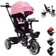 thumbnail image 1 of Carriola tipo Triciclo para Niños Asiento Giratorio 360 JOYKOO Reclinable Luz Sonido Rosa, 1 of 7