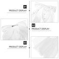 thumbnail image 3 of RENACLIPY Elegant White Bridal Veil with Lace Bow and for Wedding Decoration, 3 of 8