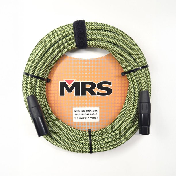MORRISON Cable para Micrófono XLR de 10 metros Color Verde MRS-10M-MWC-GRA MORRISON
