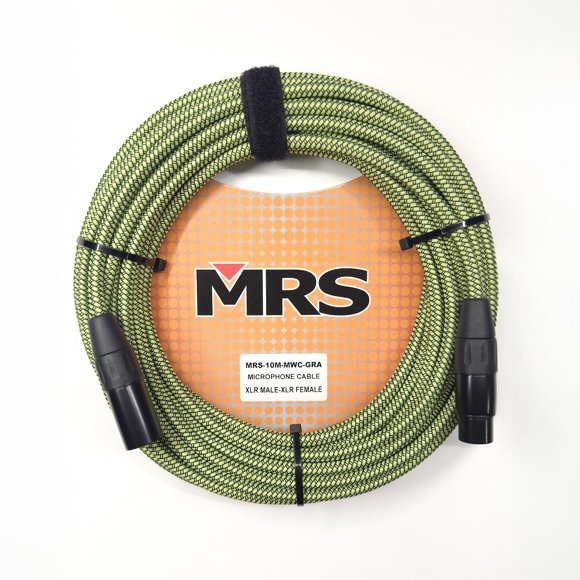 MORRISON Cable para Micrófono XLR de 10 metros Color Verde MRS-10M-MWC-GRA MORRISON