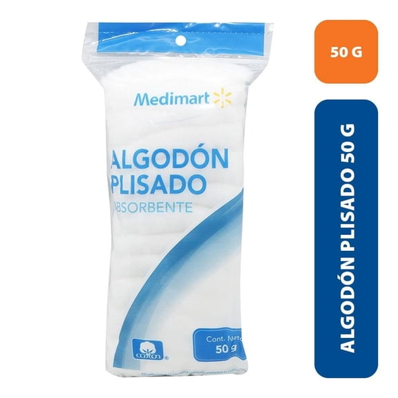 Algodón plisado Medimart absorbente 50 g