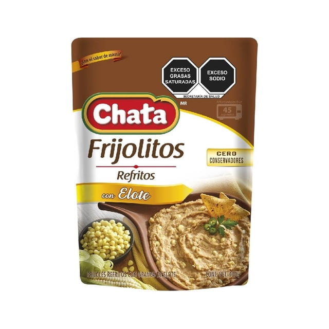 Frijoles refritos Chata con elote 400 g