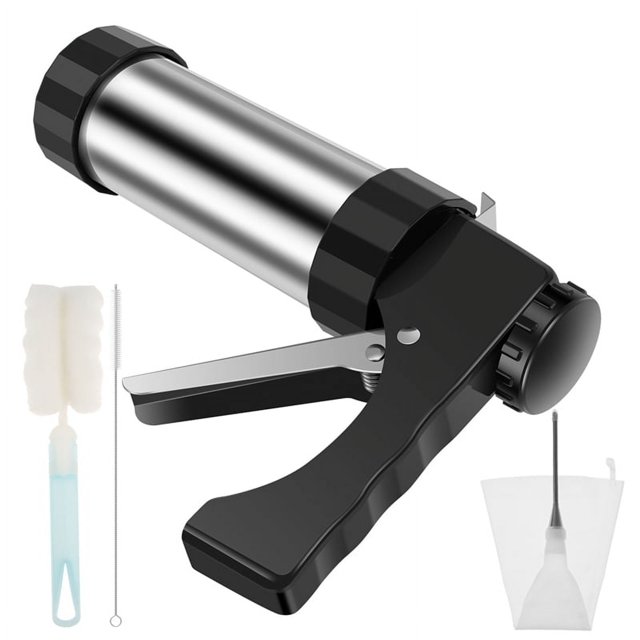 Churrera Churro Maker Machine Kit de Acero Inoxidable para Hacer Churros con 3 Boquillas Diferentes para Pastelera Hueca