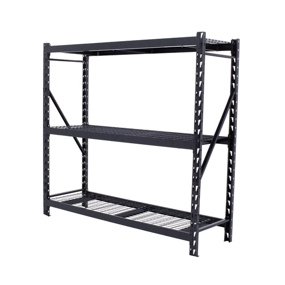 Estante de Acero Industrial Guardex BERLIN Rack Metálico de 3 Niveles Capacidad 2T 183x282x61 Cm Color Negro