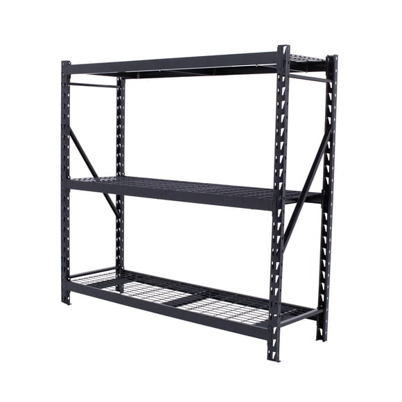 Estante de Acero Industrial Guardex BERLIN Rack Metálico de 3 Niveles Capacidad 2T 183x282x61 Cm Color Negro