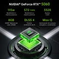 thumbnail image 3 of Laptop Gamer Thunderobot RZ16 Intel Core I7 14700HX RTX 5060 16'' QHD 240Hz 32GB RAM 1TB SSD Negro, 3 of 10