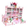 thumbnail image 2 of Casa de muñecas DIY para montar con muebles y accesorios con figura de muñecas para cumpleaños con 11 habitaciones, 2 of 9