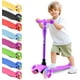 thumbnail image 1 of Hurtle Monopatin Scooter para Niños de 2 a 5 Años, 3 Ruedas con Luces LED, Mini Kickboard con Freno, Manillar Ajustable de 63 cm a 71 cm, Antideslizante, Patin del Diablo, Violeta, 1 of 7