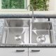 thumbnail image 5 of Fregadero Tarja Acero Inox 2 Tinas Gutstark 32 x 40 x 20 cm Escurridor Cocina Dispensador Jabon, 5 of 8