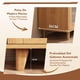 thumbnail image 5 of para Cocina, Armario de Cocina, Gabinete de Almacenamiento con 2 Puertas y 3 Cajones, Mueble Aparador para Sala de Estar, Comedor, 100 * 92 * 36cm (Marron Claro), 5 of 10