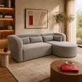 thumbnail image 2 of Sala Modular Katy, Atlas del Descanso, Color Gris con Tapizado en Lino Moderno, 2 of 9
