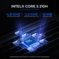 thumbnail image 3 of Laptop IA Gamer MSI Cyborg 17 GeForce RTX 5060 8GB Intel Core 5 210H NPU 32GB DDR5 SSD 512GB Pantalla 17.3" IPS FHD 144Hz Windows 11 Teclado Ingles, 3 of 6