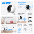 thumbnail image 3 of TP-LINK TAPO C210 Camara de Vigilancia WiFi 3MP FHD 2.4Ghz 802.11n 72.2Mbps, 3 of 8