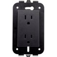 thumbnail image 1 of Contacto Duplex Leviton Grafito Sin Placa 125-250V, 1 of 3
