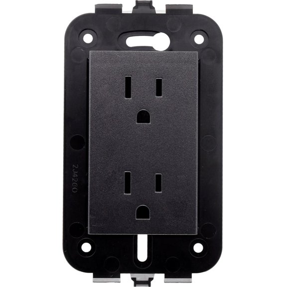 Contacto Duplex Leviton Grafito Sin Placa 125-250V