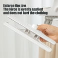 thumbnail image 4 of Colgador de Pantalones de Plástico sin Costuras con Pinzas, Blanco, Organizador de Ropa Resistente y Ahorrador de Espacio para Almacenamiento sin Arrugas, 21×13.5×3cm, 4 of 6