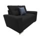 thumbnail image 3 of Love seat El Bazar Store Suecia Lino Negro 2 plazas Modular Moderno Sala Sofa, 3 of 5