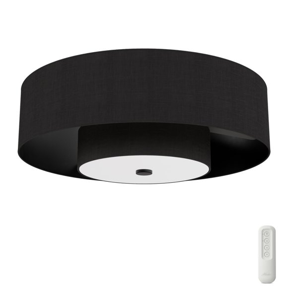 Ventilador de techo Hunter 76 cm LED con control remoto negro