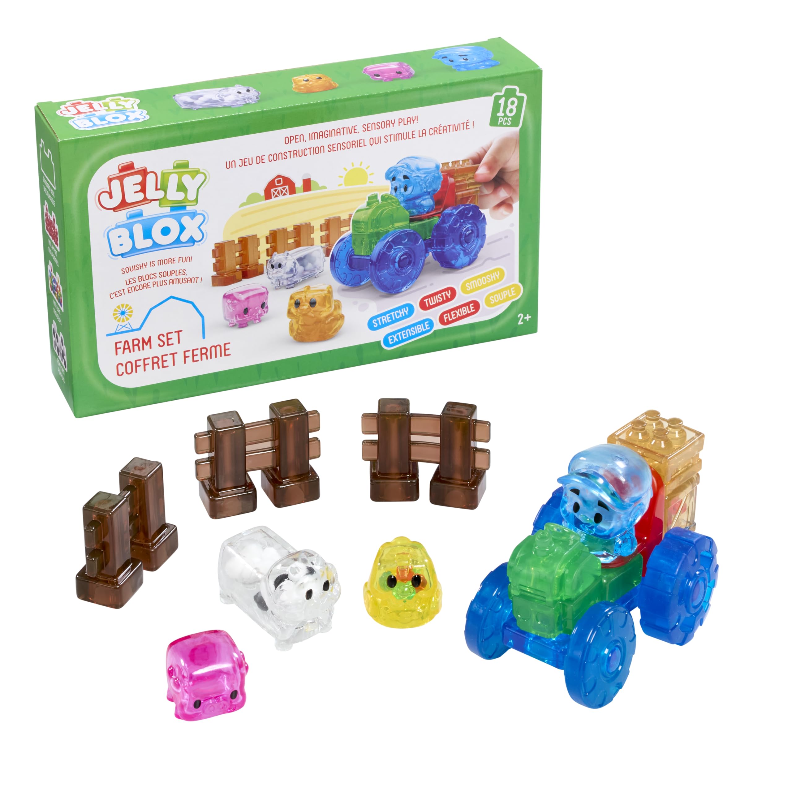 Juego Building Blocks Goliath Jelly Blox Farm, 18 piezas o más