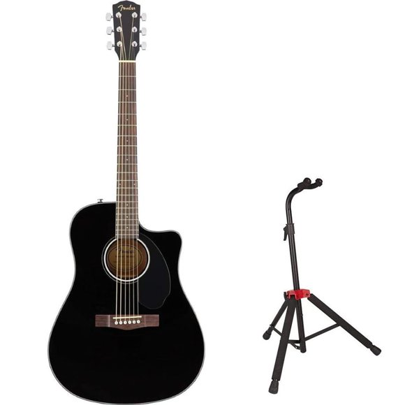 Guitarra eléctrica acústica Fender CD-60SCE Dreadnought Cutaway