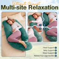 thumbnail image 4 of Almohada de Embarazo AMCATON 152 cm Azul Marino en Forma U, 4 of 7