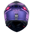 thumbnail image 3 of Casco Abatible De Moto Kov Thunder Waves Morado Con Luz Led, 3 of 5