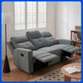 thumbnail image 1 of SOFÁ RECLINABLE MOON 3 PLAZAS GRIS OXFORD, 1 of 6