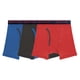 thumbnail image 1 of Bóxer Fruit of the Loom Para niño, algodón sustentable, multicolor, 3 piezas, talla M, 1 of 4
