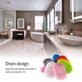 thumbnail image 4 of Billuyoard Jabonera de baño de silicona, soporte para plato, bandeja de esponja, drenaje de agua, antideslizante, ducha, senderismo, cocina, baño Almacenamiento y organización del hogar Rosa, 4 of 6