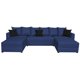 thumbnail image 2 of Sala Esquinera Modular en U El Bazar Store Lisboa Lino Azul Marino 180x330x180 cm 3 Piezas, 2 of 4