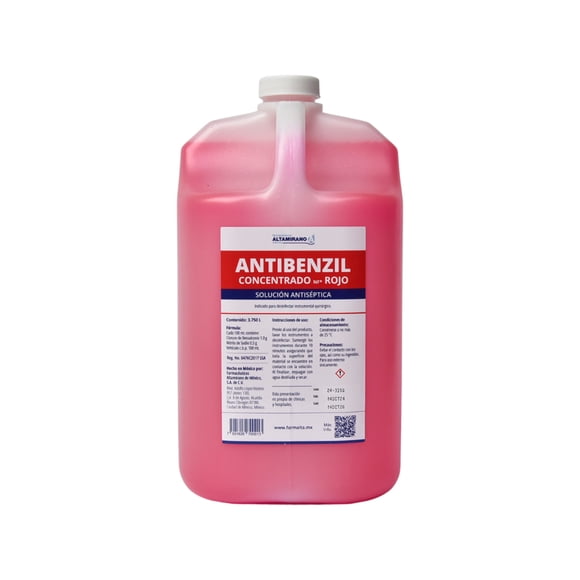 Jabon Desinfectante Antibenzil 3.75 lts NF rojo
