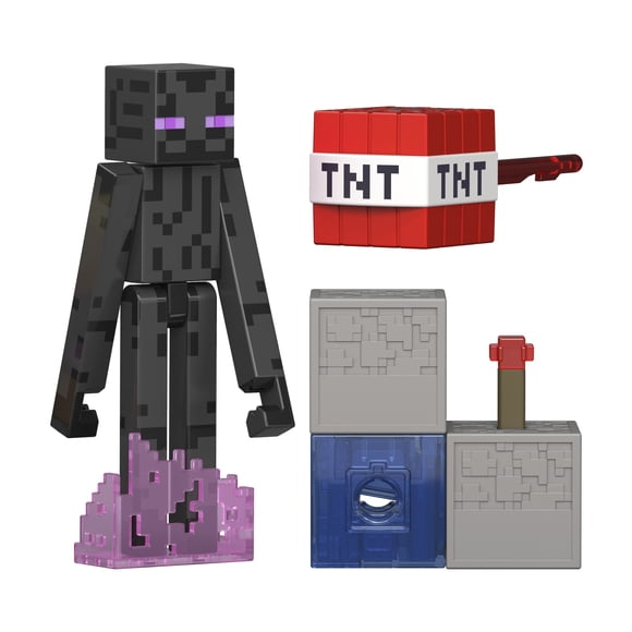Figura de Accion Mattel Minecraft Enderman 3.25 pulgadas